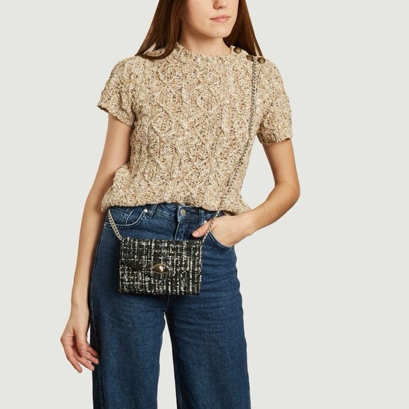 NWOT Sessun “Savan Island” short sleeve sweater size small - Picture 3 of 8